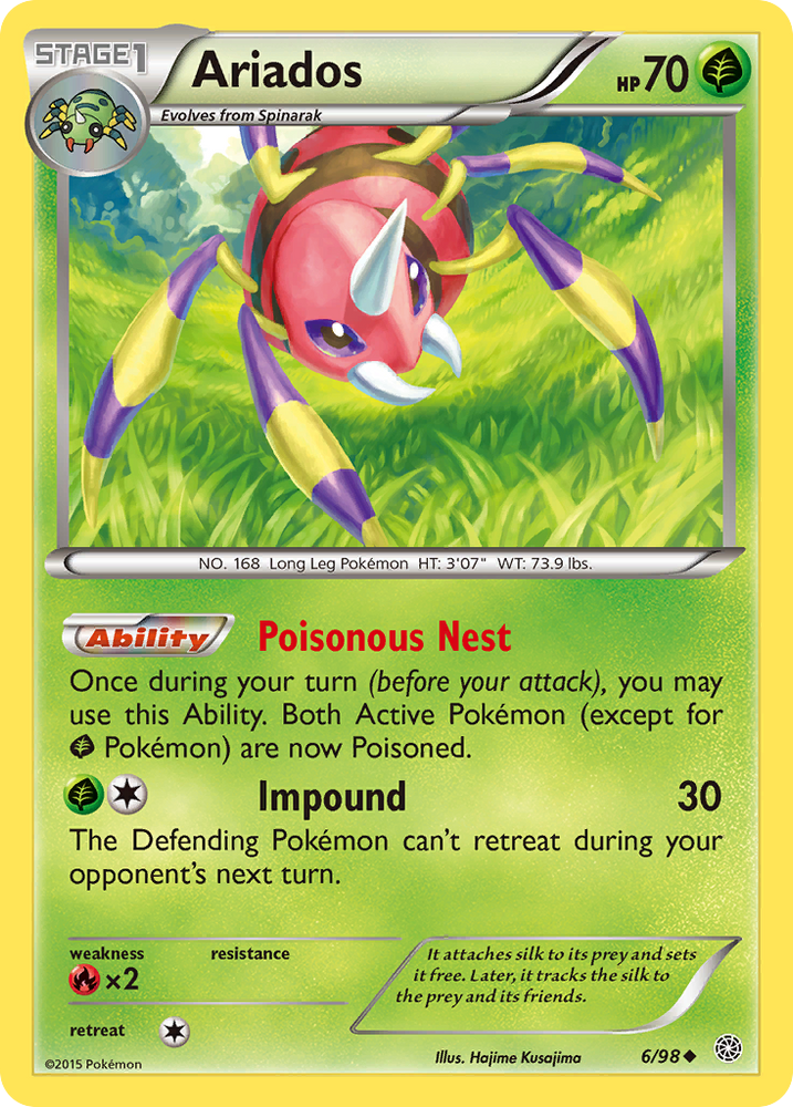 Pokemon | Ariados (6/98) [XY: Ancient Origins] | The Nerd Merchant