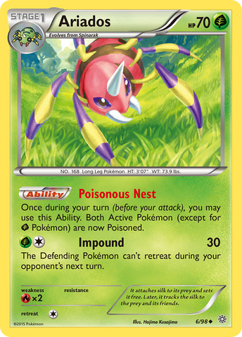 Pokemon | Ariados (6/98) [XY: Ancient Origins] | The Nerd Merchant