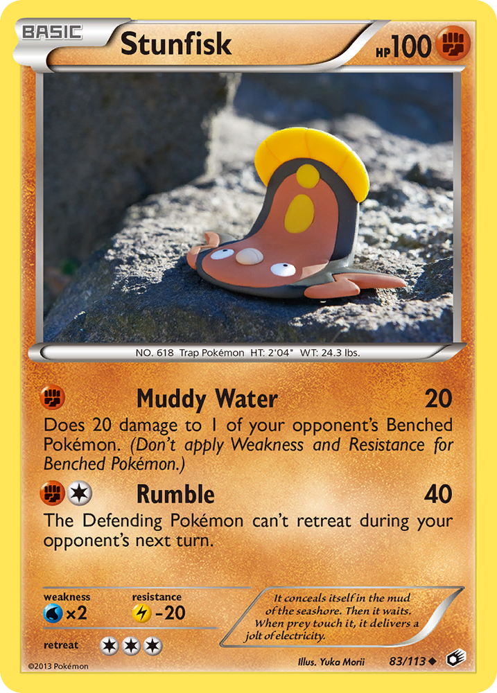 Pokemon | Stunfisk (83/113) [Black & White: Legendary Treasures] | The Nerd Merchant