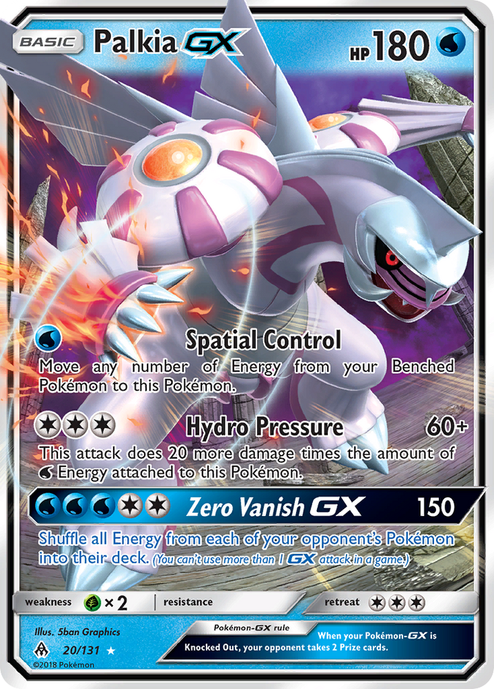 Pokemon | Palkia GX (20/131) [Sun & Moon: Forbidden Light] | The Nerd Merchant