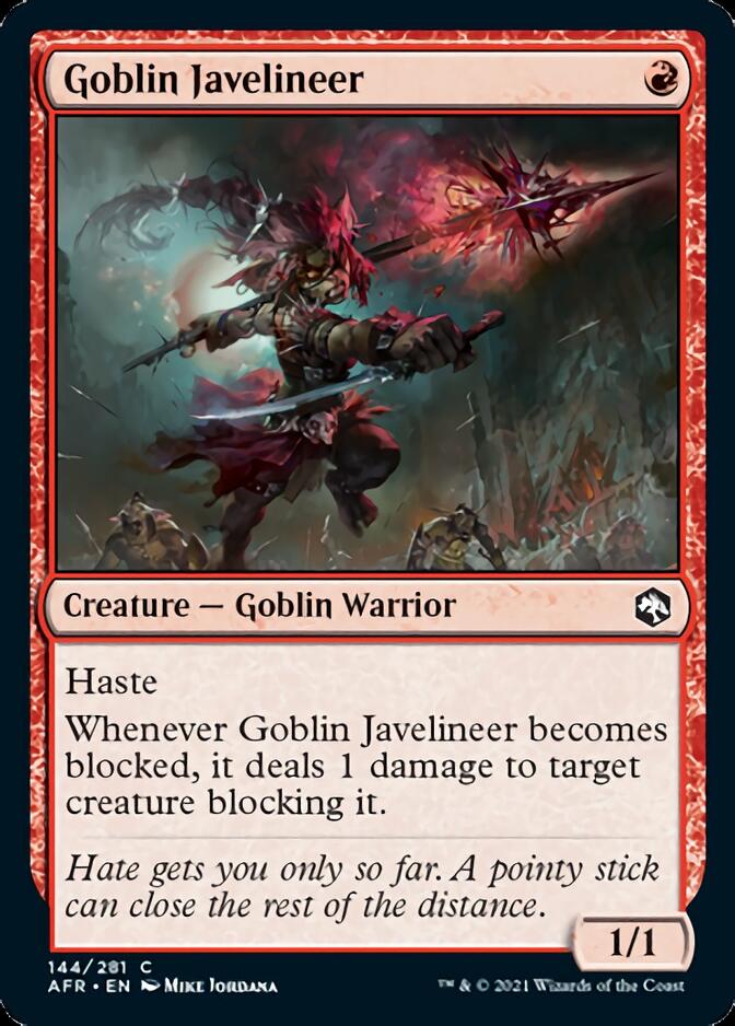 Magic | Goblin Javelineer [Dungeons & Dragons: Adventures in the Forgotten Realms] | The Nerd Merchant