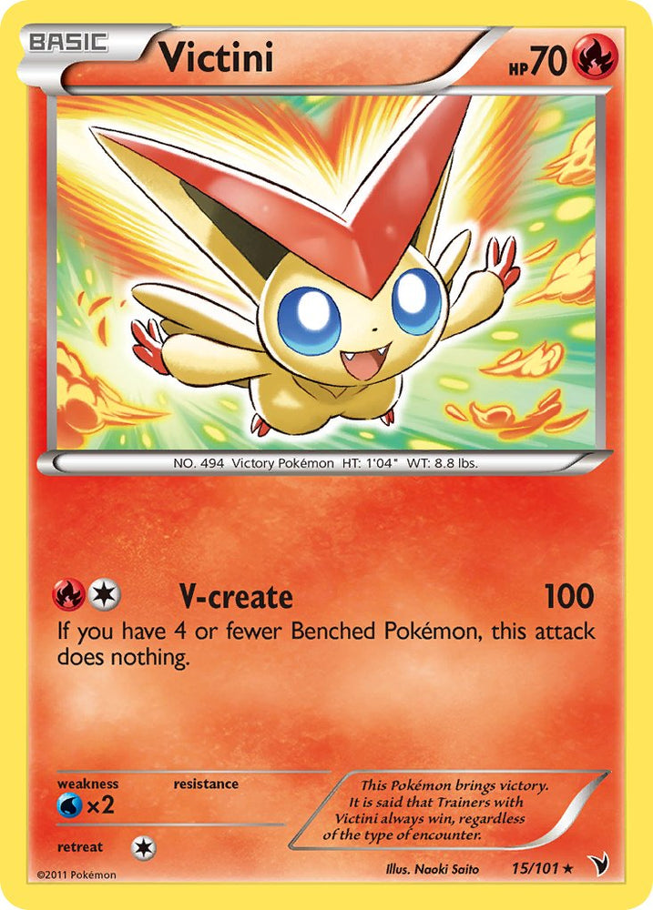 Pokemon | Victini (15/101) (Theme Deck Exclusive) [Black & White: Noble Victories] | The Nerd Merchant