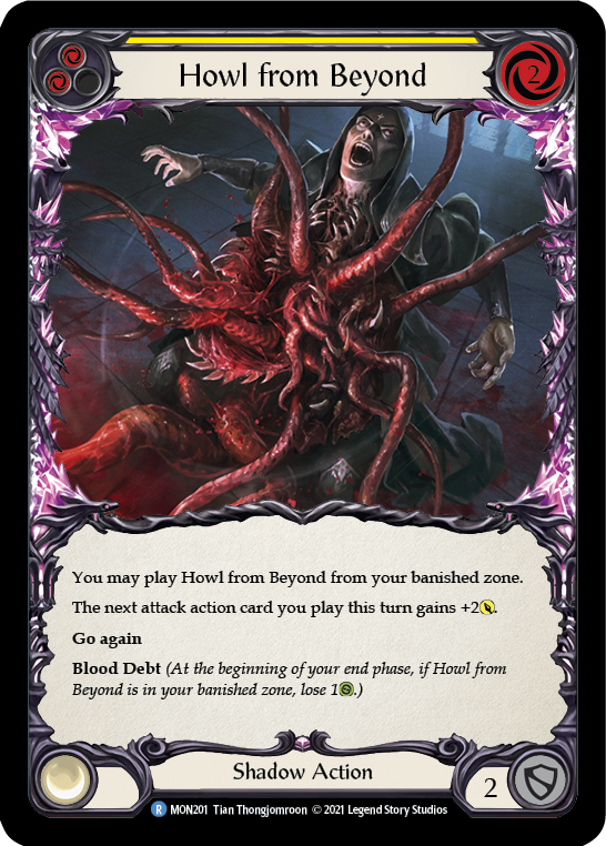 Flesh and Blood TCG | Howl from Beyond (Yellow) [MON201] (Monarch)  1st Edition Normal | The Nerd Merchant