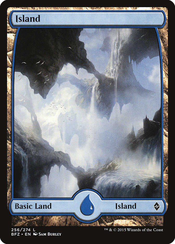 Magic | Island (256) (Full Art) [Battle for Zendikar] | The Nerd Merchant