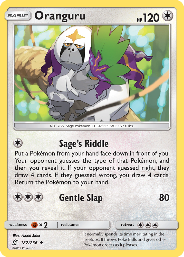 Pokemon | Oranguru (182/236) [Sun & Moon: Unified Minds] | The Nerd Merchant