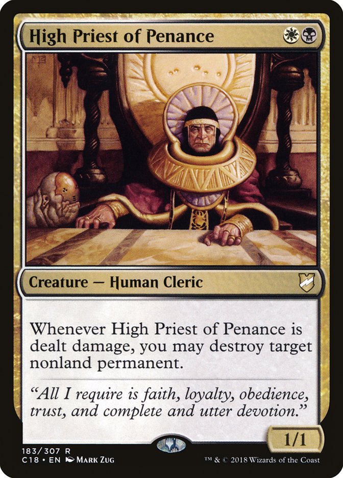 Magic | High Priest of Penance [Commander 2018] | The Nerd Merchant
