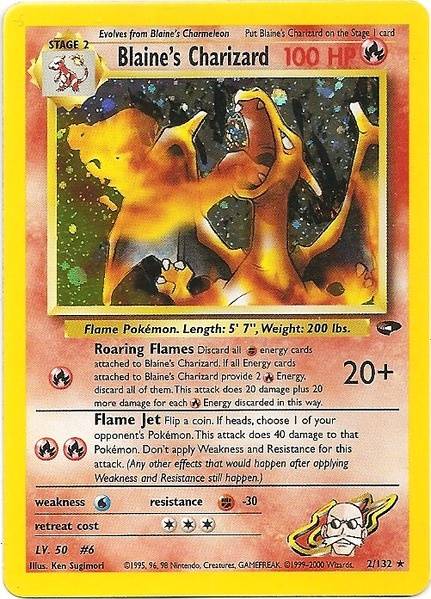 Pokemon | Blaine's Charizard (2/132) [Gym Challenge Unlimited] | The Nerd Merchant
