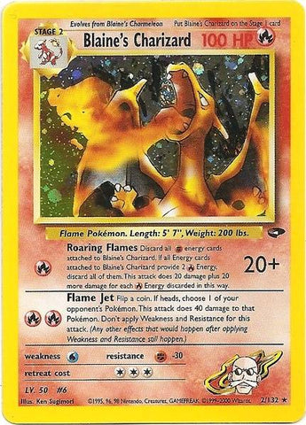 Pokemon | Blaine's Charizard (2/132) [Gym Challenge Unlimited] | The Nerd Merchant
