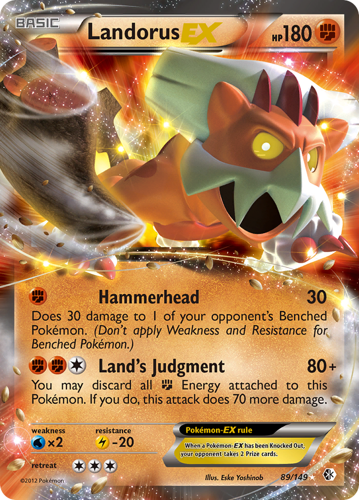 Pokemon | Landorus EX (89/149) [Black & White: Boundaries Crossed] | The Nerd Merchant