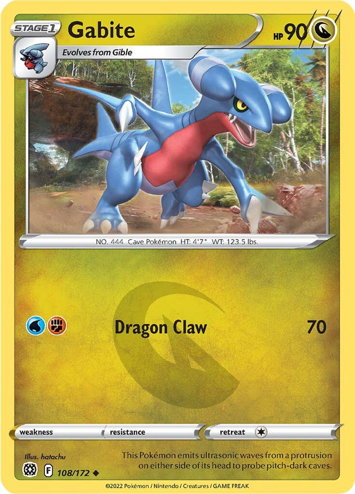 Pokemon | Gabite (108/172) [Sword & Shield: Brilliant Stars] | The Nerd Merchant