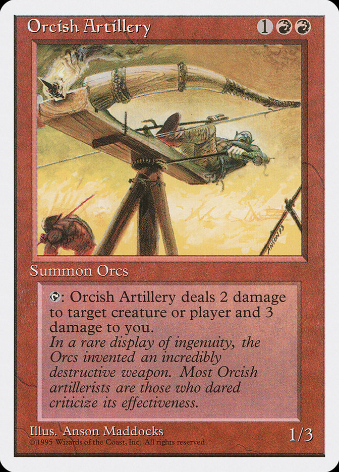 Magic | Orcish Artillery [Fourth Edition] | The Nerd Merchant