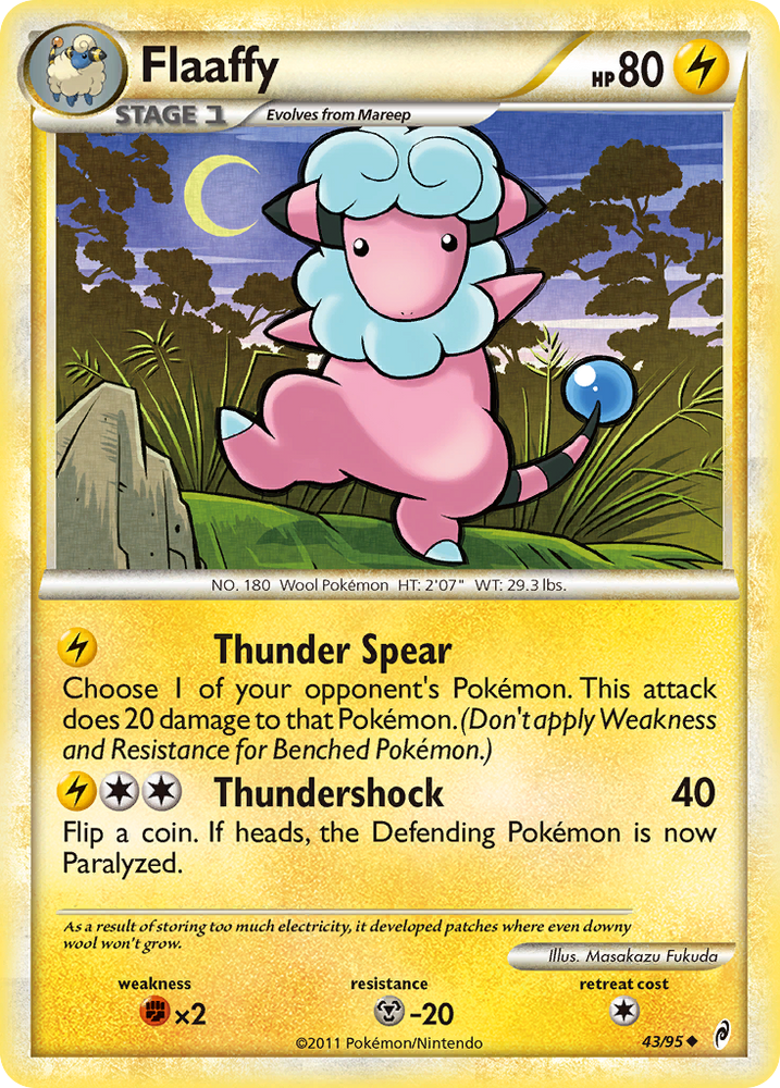 Pokemon | Flaaffy (43/95) [HeartGold & SoulSilver: Call of Legends] | The Nerd Merchant
