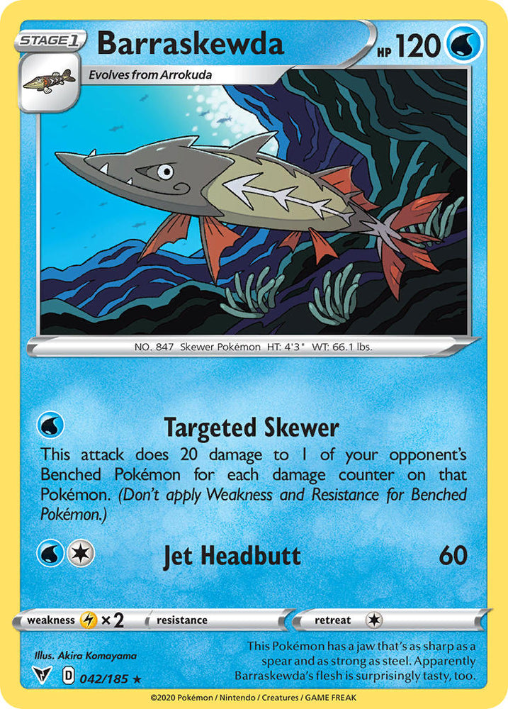 Pokemon | Barraskewda (042/185) [Sword & Shield: Vivid Voltage] | The Nerd Merchant