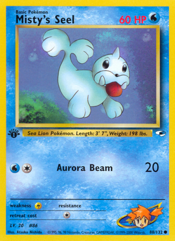 Pokemon | Misty's Seel (88/132) [Gym Heroes 1st Edition] | The Nerd Mechant