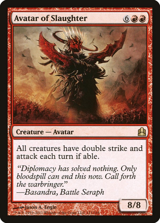 Magic | Avatar of Slaughter [Commander 2011] | The Nerd Merchant