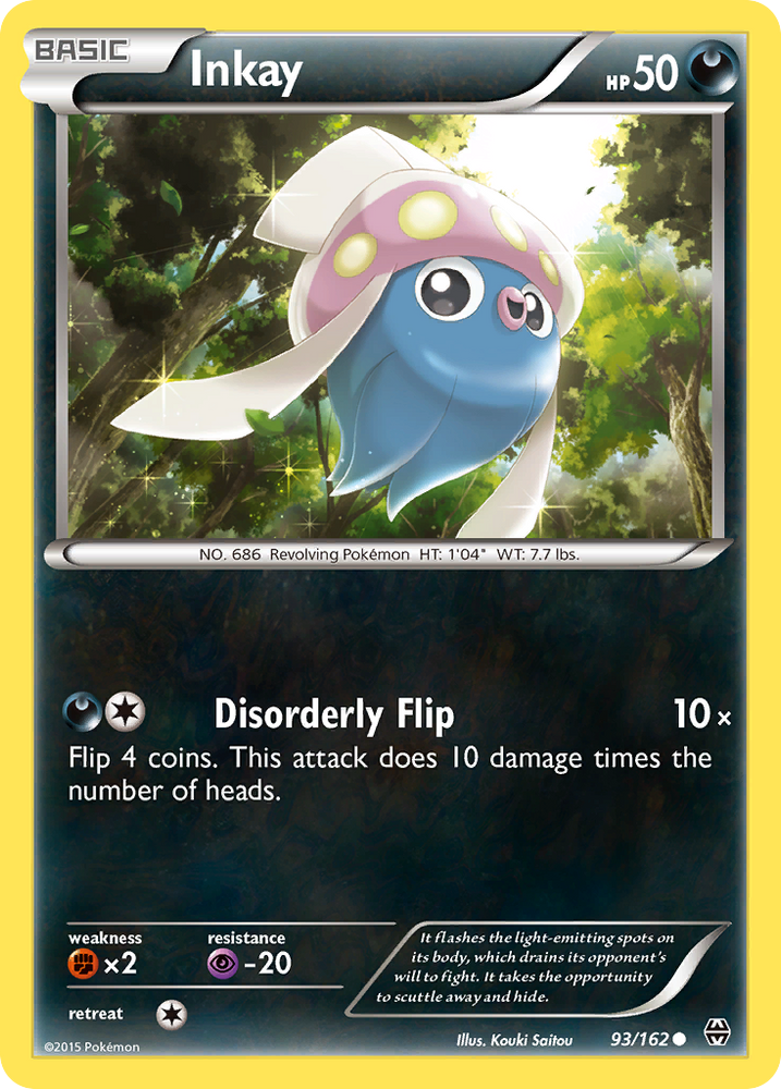 Pokemon | Inkay (93/162) [XY: BREAKthrough] | The Nerd Merchant