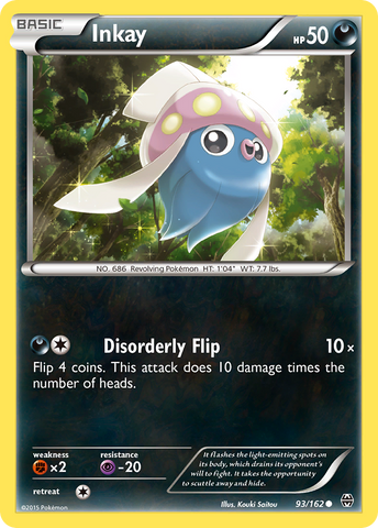 Pokemon | Inkay (93/162) [XY: BREAKthrough] | The Nerd Merchant