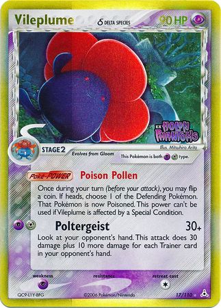 Pokemon | Vileplume (17/110) (Delta Species) (Stamped) [EX: Holon Phantoms] | The Nerd Merchant