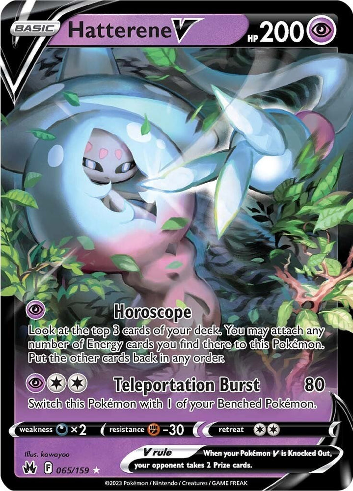 Pokemon | Hatterene V (065/159) [Sword & Shield: Crown Zenith] | The Nerd Merchant