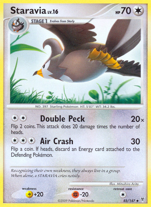 Pokemon | Staravia (85/147) [Platinum: Supreme Victors] | The Nerd Merchant