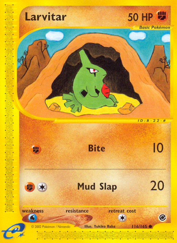 Pokemon | Larvitar (116/165) [Expedition: Base Set] | The Nerd Merchant