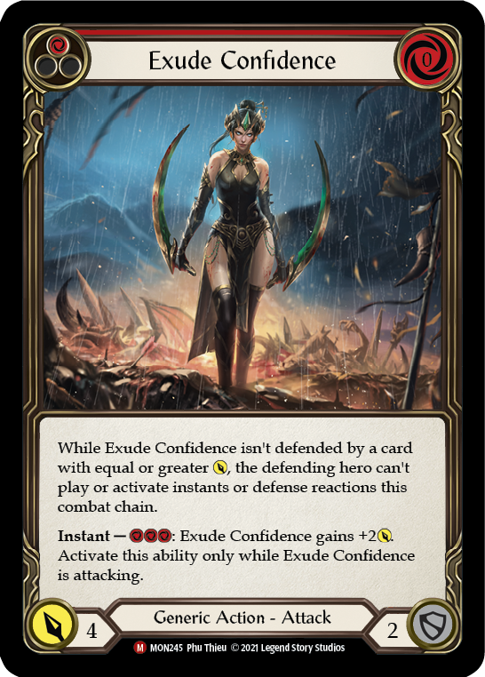 Flesh and Blood TCG | Exude Confidence [MON245] (Monarch)  1st Edition Normal | The Nerd Merchant