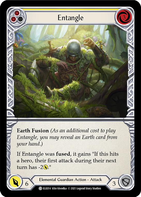 Flesh and Blood TCG | Entangle (Yellow) [ELE014] (Tales of Aria)  1st Edition Rainbow Foil | The Nerd Merchant