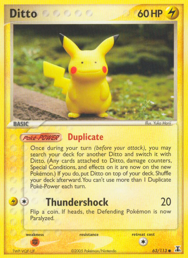 Pokemon | Ditto (63/113) [EX: Delta Species] | The Nerd Merchant