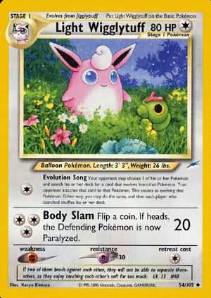 Pokemon | Light Wigglytuff (54/105) [Neo Destiny Unlimited] | The Nerd Merchant