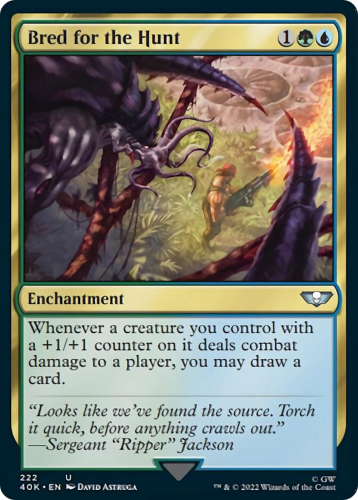 Magic | Bred for the Hunt (Surge Foil) [Warhammer 40,000] | The Nerd Merchant
