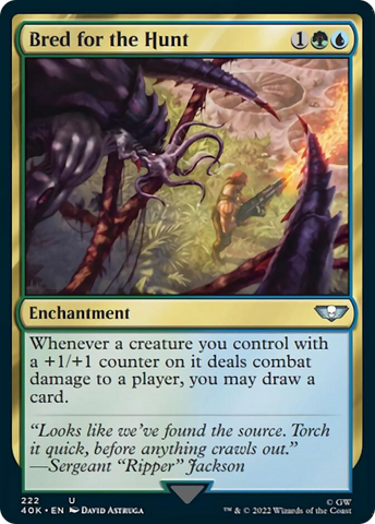 Magic | Bred for the Hunt (Surge Foil) [Warhammer 40,000] | The Nerd Merchant