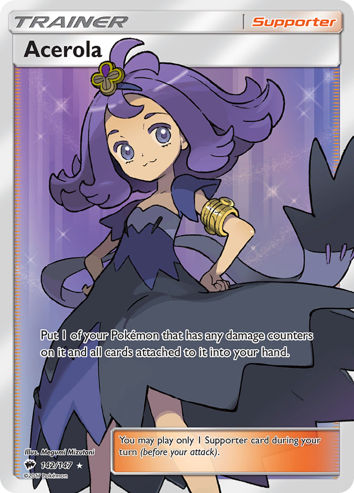 Pokemon | Acerola (142/147) [Sun & Moon: Burning Shadows] | The Nerd Merchant