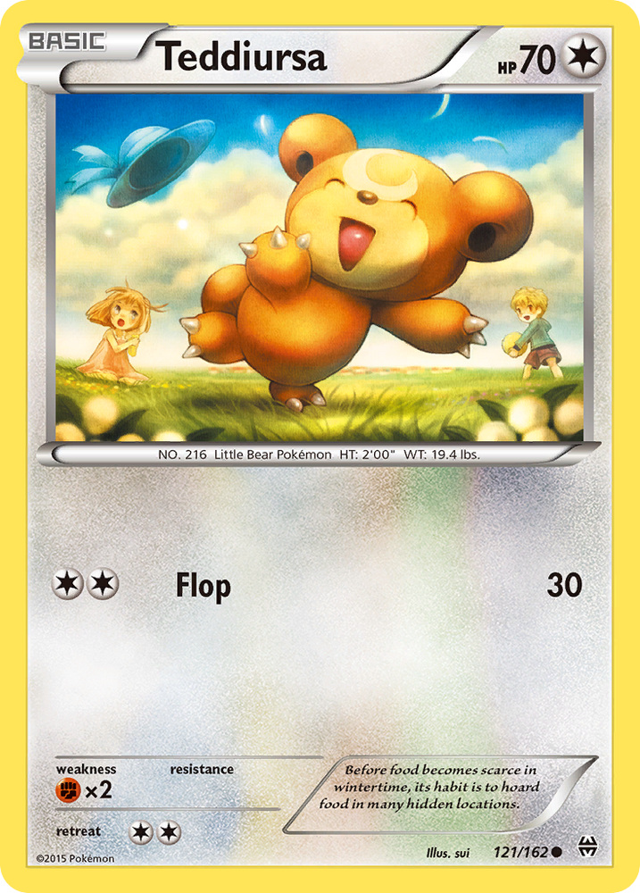 Pokemon | Teddiursa (121/162) [XY: BREAKthrough] | The Nerd Merchant
