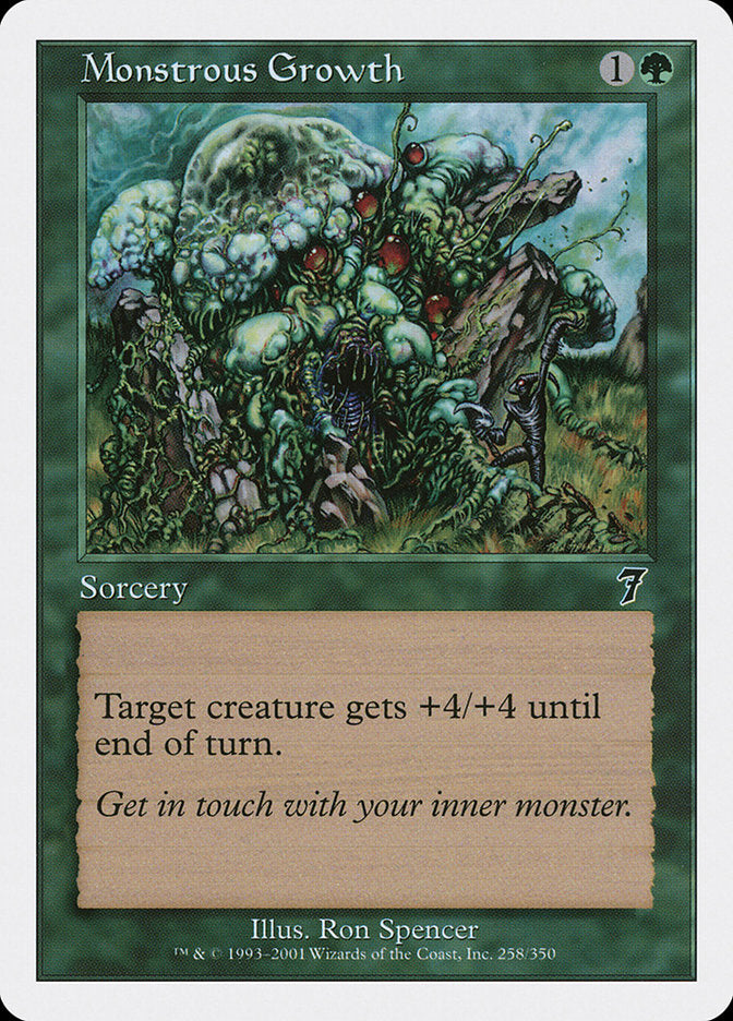 Magic | Monstrous Growth [Seventh Edition] | The Nerd Merchant