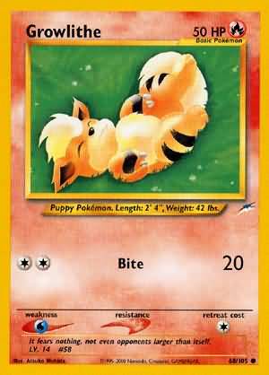 Pokemon | Growlithe (68/105) [Neo Destiny Unlimited] | The Nerd Merchant