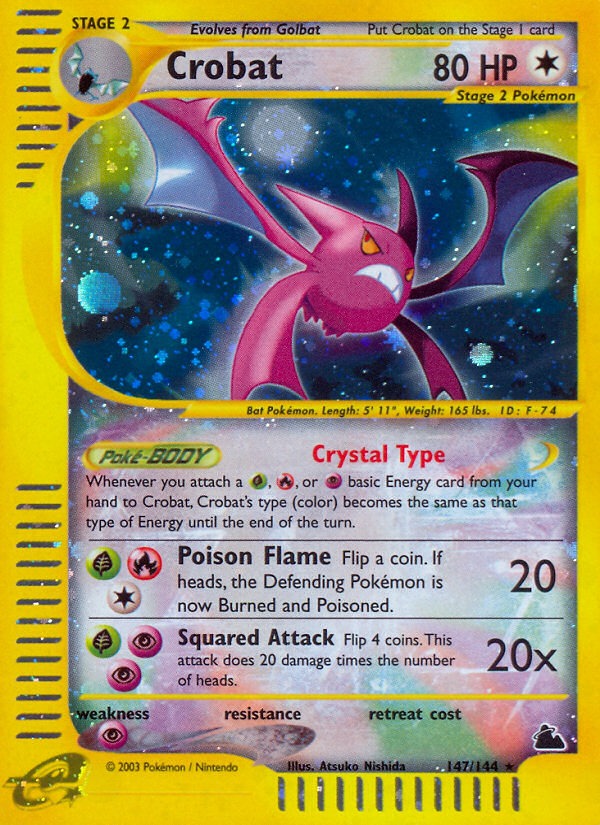 Pokemon | Crobat (147/144) [Skyridge] | The Nerd Merchant