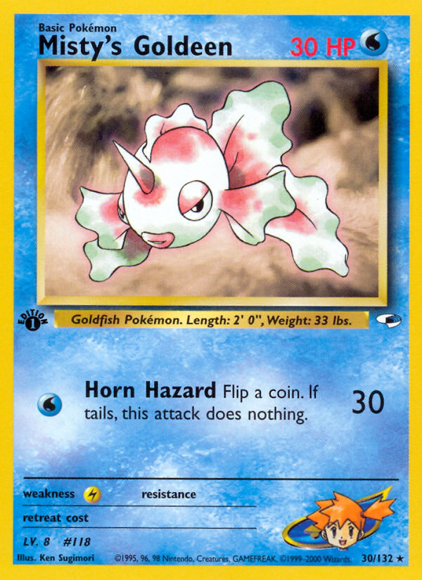 Pokemon | Misty's Goldeen (30/132) [Gym Heroes 1st Edition] | The Nerd Mechant