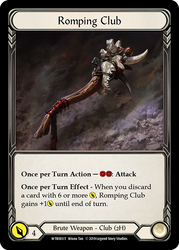 Flesh and Blood TCG | Romping Club // Seismic Surge [WTR003 // WTR075] (Welcome to Rathe)  1st Edition Normal | The Nerd Merchant