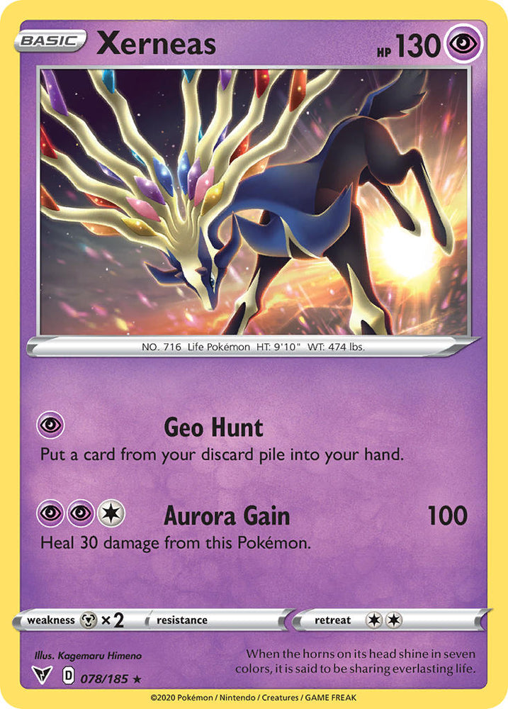 Pokemon | Xerneas (078/185) [Sword & Shield: Vivid Voltage] | The Nerd Merchant