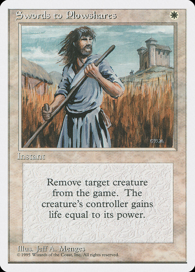 Magic | Swords to Plowshares [Fourth Edition] | The Nerd Merchant