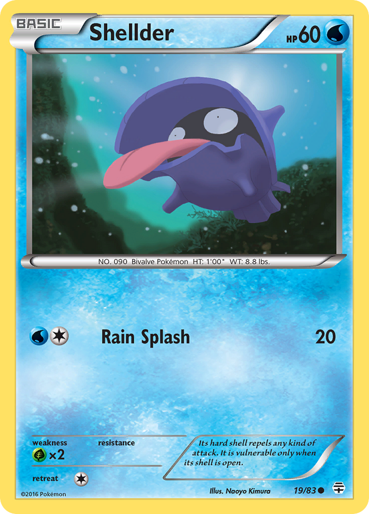 Pokemon | Shellder (19/83) [XY: Generations] | The Nerd Merchant