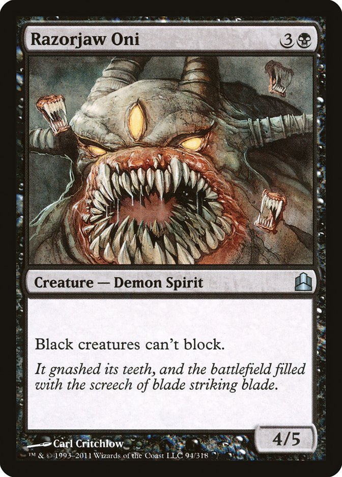 Magic | Razorjaw Oni [Commander 2011] | The Nerd Merchant