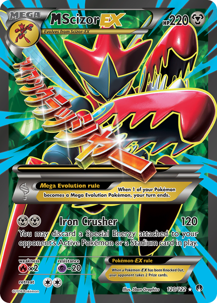 Pokemon | M Scizor EX (120/122) [XY: BREAKpoint] | The Nerd Merchant