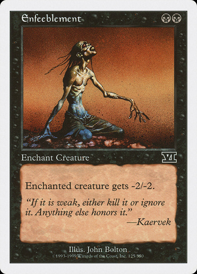 Magic | Enfeeblement [Classic Sixth Edition] | The Nerd Merchant