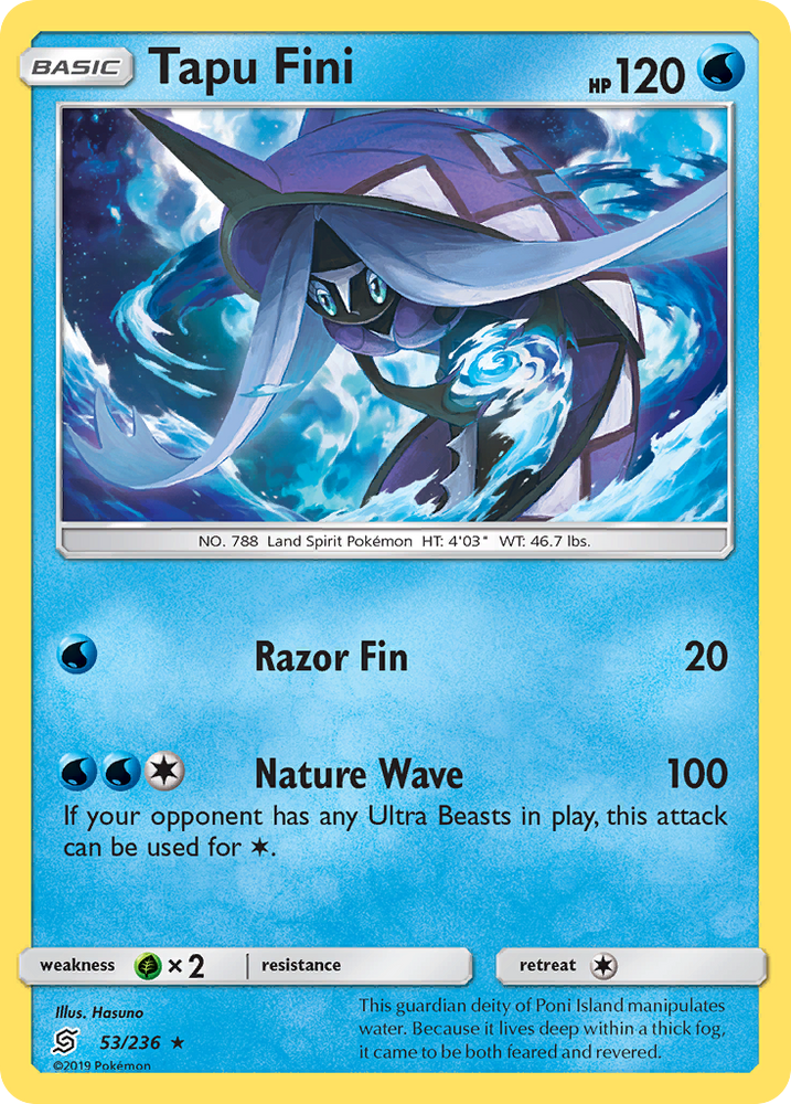 Pokemon | Tapu Fini (53/236) [Sun & Moon: Unified Minds] | The Nerd Merchant