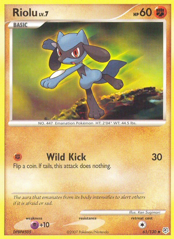 Pokemon | Riolu (61/130) [Diamond & Pearl: Base Set] | The Nerd Merchant