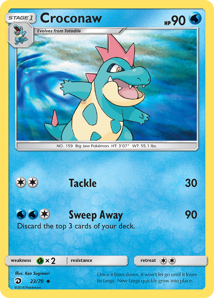 Pokemon | Croconaw (23/70) [Sun & Moon: Dragon Majesty] | The Nerd Merchant