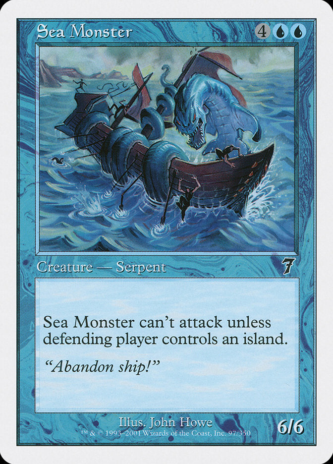 Magic | Sea Monster [Seventh Edition] | The Nerd Merchant