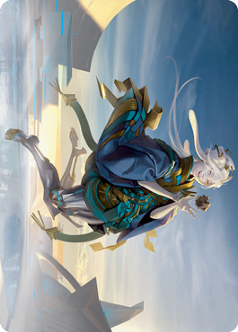 Magic | Moonfolk Puzzlemaker Art Card [Kamigawa: Neon Dynasty Art Series] | The Nerd Merchant
