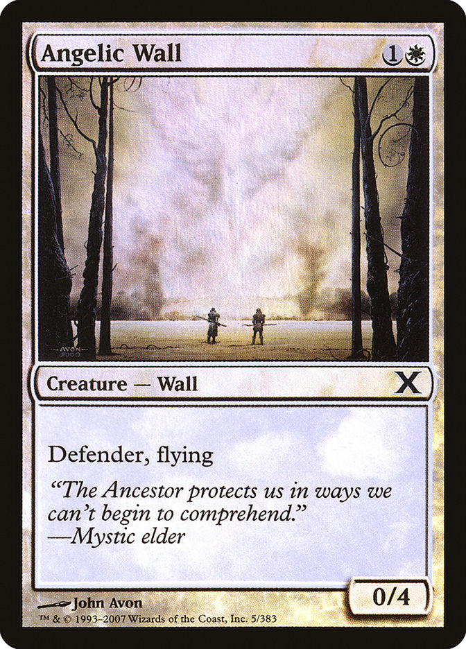 Magic | Angelic Wall (Premium Foil) [Tenth Edition] | The Nerd Merchant